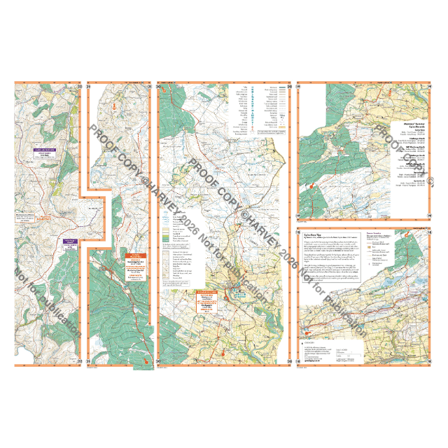 Harvey Spine Race Northern Pennine Way Map - Summer 2026