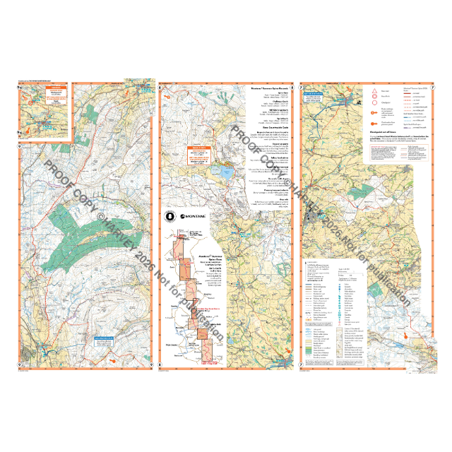 Harvey Spine Race Southern Pennine Way Map - Summer 2026
